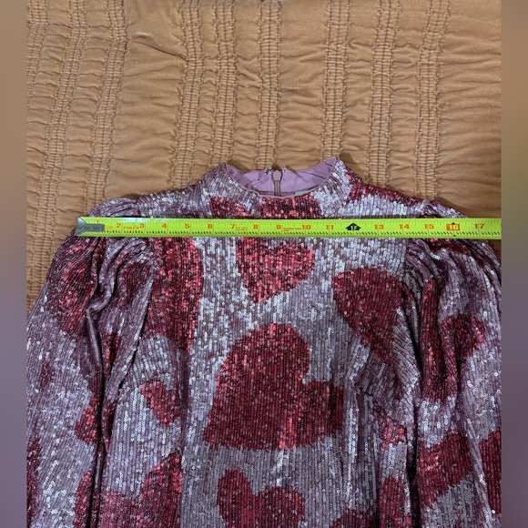 Farm Rio Pink Heart Sequin Dress - Picture 6 of 6
